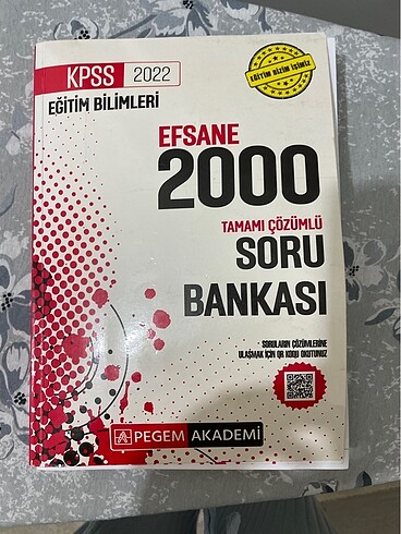 Yarısı çözülmemiş eğitim bilimleri KPSS soru bankası