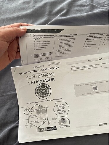 Beden Vatandaşlık KPSS soru bankası +23 adet deneme