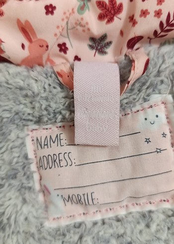 Kız Çocuk Pembe Desenli Kürklü Mont - Görsel 3