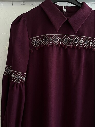 Diğer Mürdüm uzun ara boy tunik