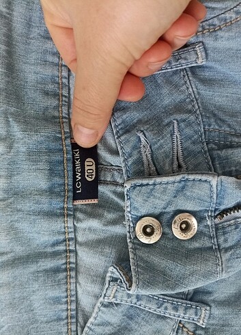40 Beden mavi Renk Kot pantolon