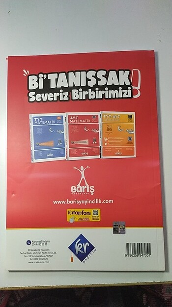  2024 Basım Barış Çelenk Yayınları Ayt Matematik Denemesi 