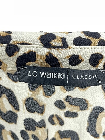 40 Beden kahverengi Renk LC Waikiki Uzun Elbise %70 İndirimli.