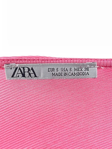 s Beden pembe Renk Zara Kısa Elbise %70 İndirimli.
