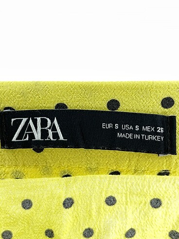 s Beden sarı Renk Zara Midi Etek %70 İndirimli.
