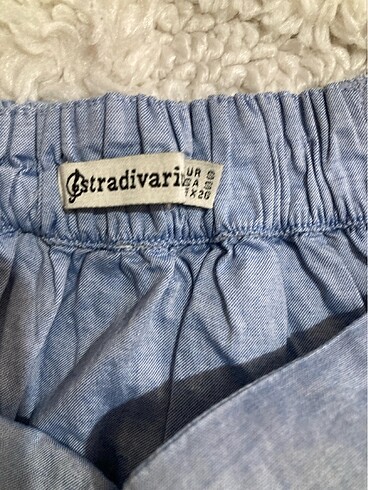 xs Beden Stradivarius Mavi Bağlamalı Mini Etek