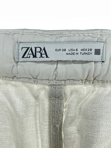 38 Beden beyaz Renk Zara Jean / Kot %70 İndirimli.