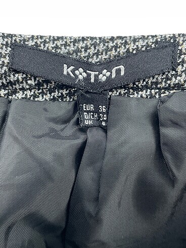 36 Beden gri Renk Koton Mini Etek %70 İndirimli.