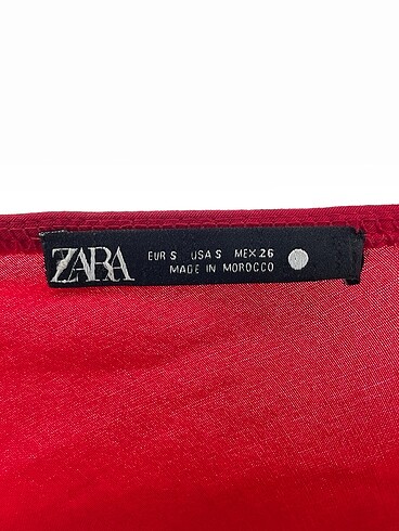 s Beden kırmızı Renk Zara Kısa Elbise %70 İndirimli.