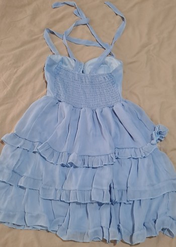 Bebe Mavisi Mini Elbise - Görsel 4