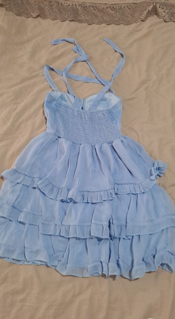 Bebe Mavisi Mini Elbise - Görsel 4