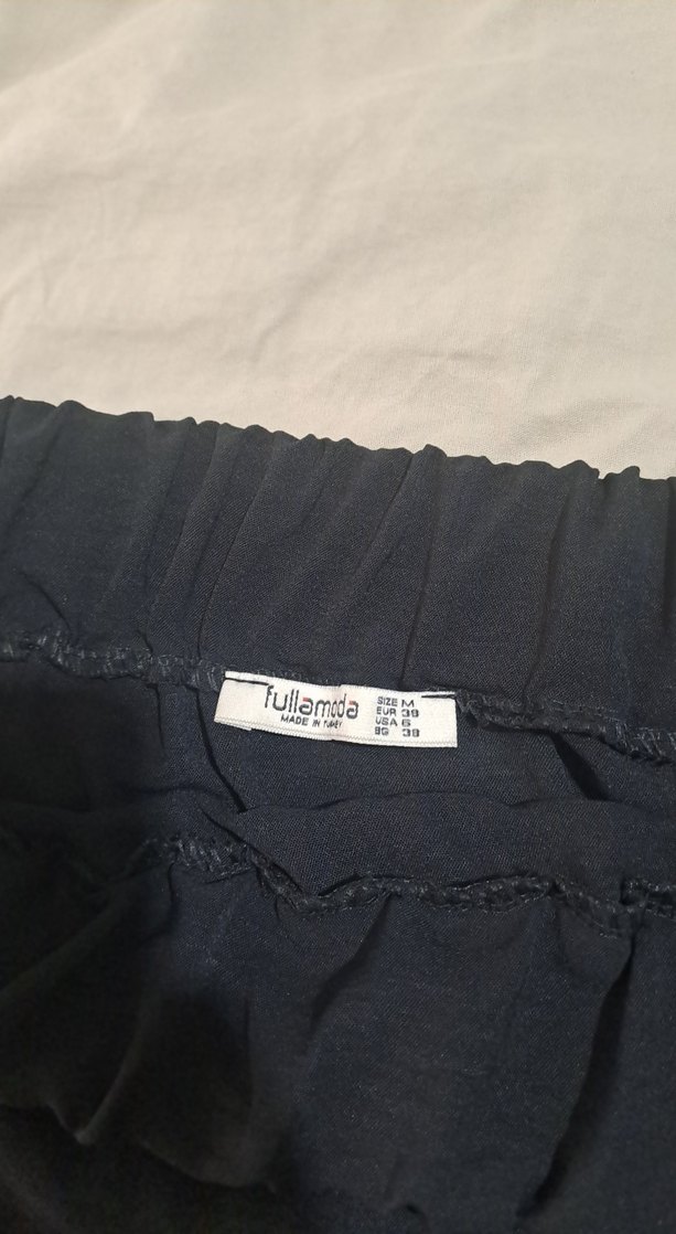 Siyah Kadın Mini Etek Fırfırlı - Görsel 2