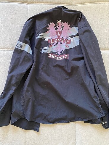 l Beden gri Renk Vintage levis gömlek