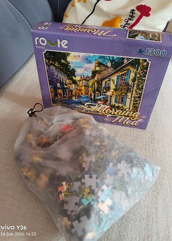 1500 Parça Pastel Renkli Route Puzzle - Görsel 2