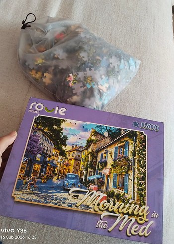 1500 Parça Pastel Renkli Route Puzzle - Görsel 3