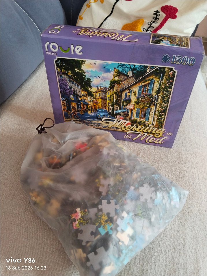 1500 Parça Pastel Renkli Route Puzzle - Görsel 2