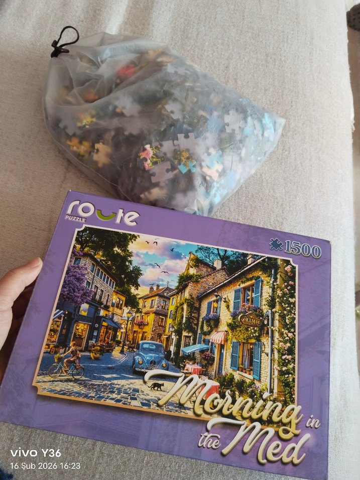 1500 Parça Pastel Renkli Route Puzzle - Görsel 3