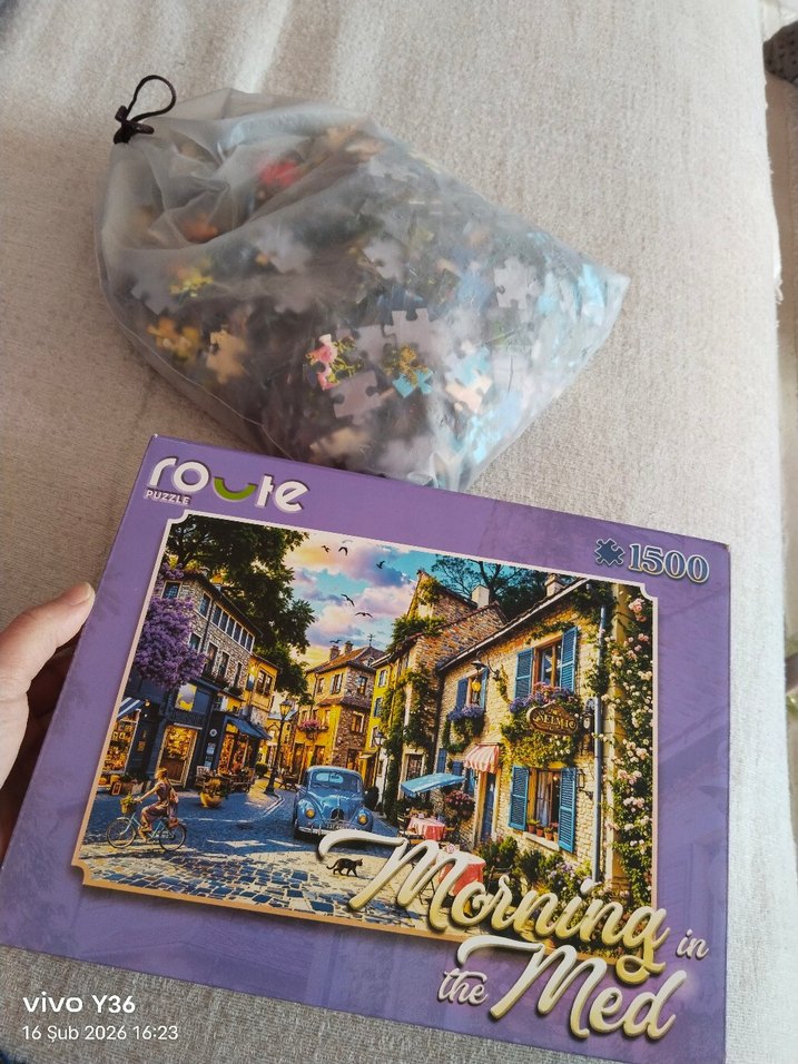 1500 Parça Pastel Renkli Route Puzzle - Görsel 4