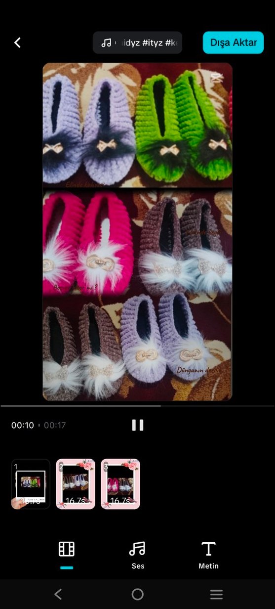 Örgü Kadın Ev babeti - Görsel 2