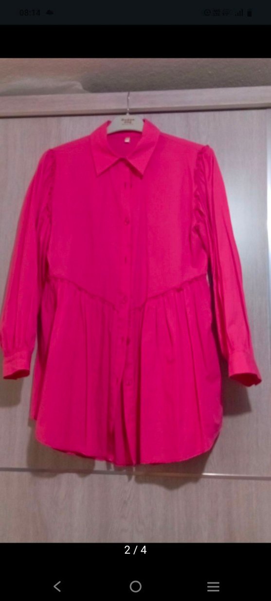 Düğmeli Yeşil Keten görünümlü - Görsel 4