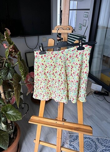 Bershka Astarlı Mini etek 