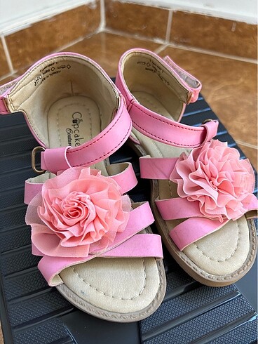 Pembe cici kız bebek sandalet