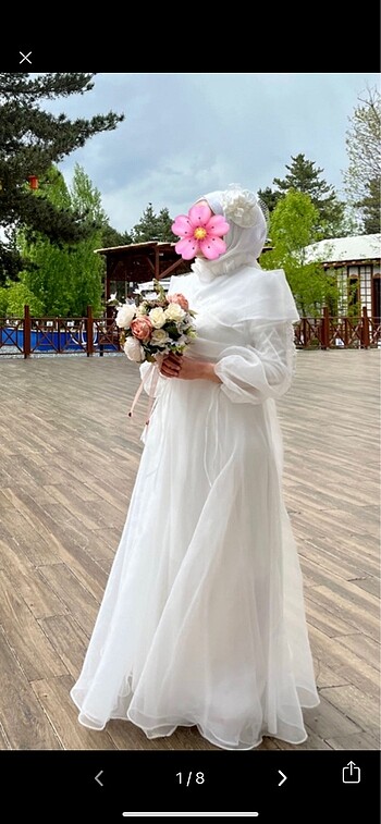 Nikah elbisesi & Şapka
