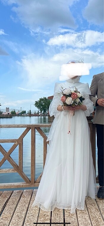 40 Beden Nikah elbisesi & Şapka
