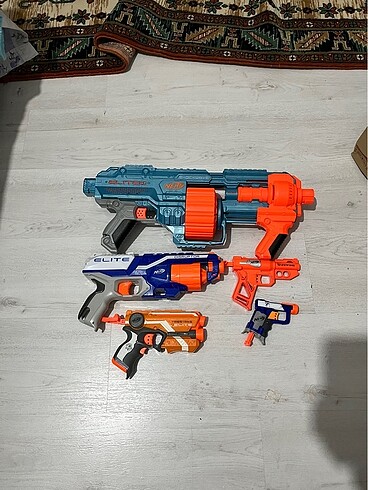 Nerf 5 adet silah 50+mermi orijinal lisanslı