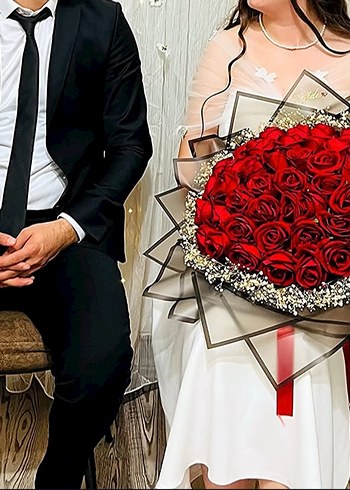 TRENDYOL BEYAZ MİDİ ŞIK ABİYE  - Görsel 5