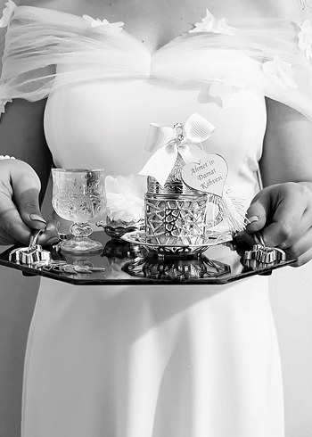 TRENDYOL BEYAZ MİDİ ŞIK ABİYE  - Görsel 4