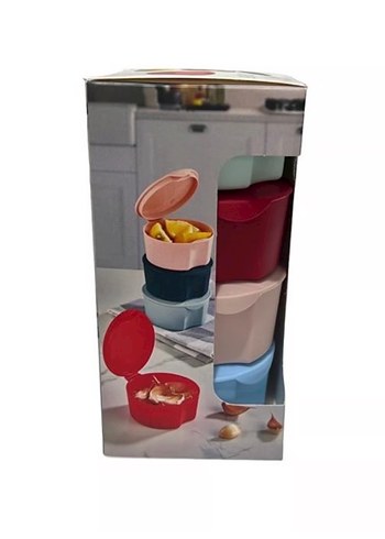 Renkli Kapaklı Saklama Kabı Seti - Görsel 3