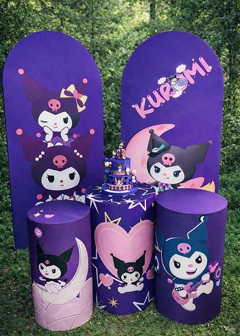 Mor Kuromi Temalı Parti Dekorları - Görsel 2