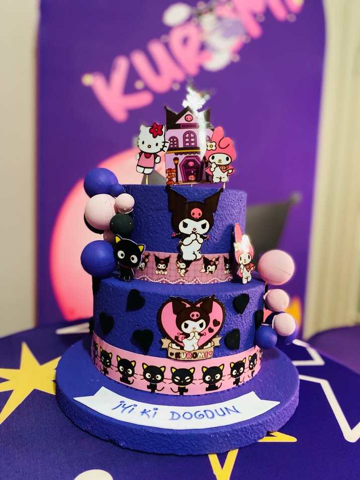 Mor Kuromi Temalı Parti Dekorları - Görsel 3