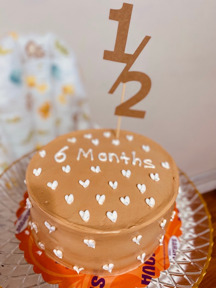 Camel Renkli 6 Aylık Parti Süsleri - Görsel 3