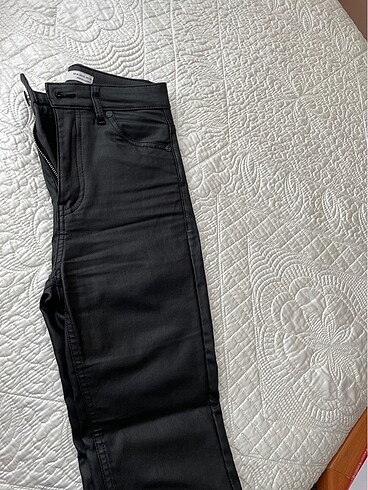 Bershka BERSHKA deri pantolon