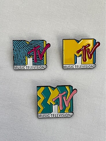 MTV Müzik Televizyon Rozet Broş 1adet