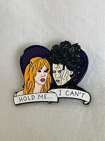 Tim Burton Edward Scissorhands Metal Rozet Broş