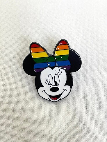LGBT Gökkuşağı Minnie Mickey Mouse Rozet