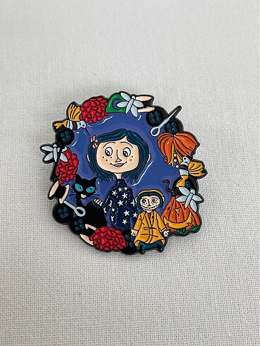Coraline Metal Rozet Broş