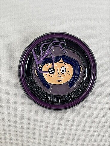 Coraline Metal Rozet Broş