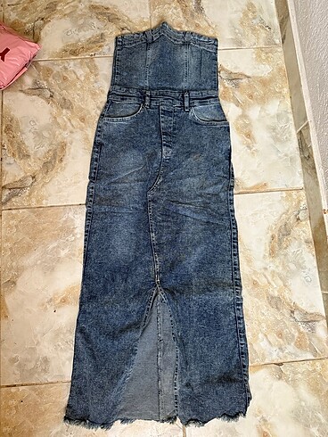 Trendyol Jean Elbise Mavi