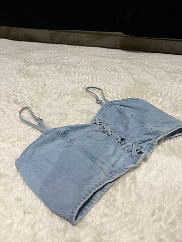 s Beden Mavi Jean Crop