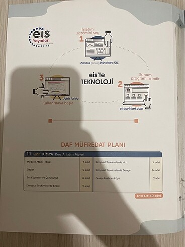  EİS YAYINLARI 11.SINIF KİMYA DERS ANLATIM FÖYÜ