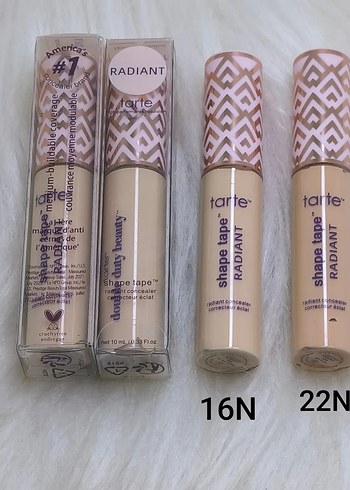Tarte Shape Tape Radiant Kapatıcı 16N ve 22N