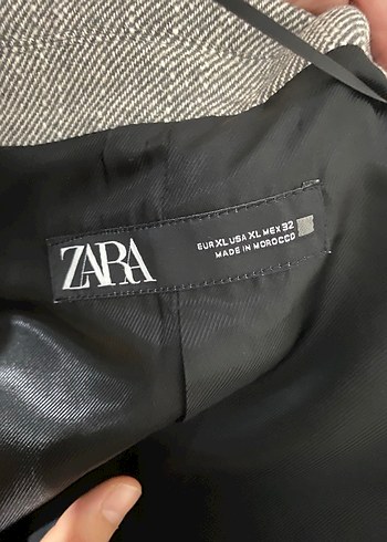 Gri Uzun Kollu Kadın Blazer Ceket - Görsel 2