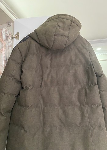 Erkek yeşil Fermuarlı Kaban - Görsel 5