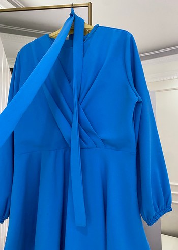 Mavi takım pantolonlu - Görsel 2