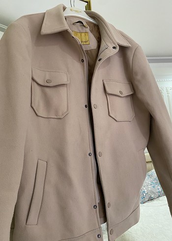 Bej Süet Düğmeli Erkek Ceket - Görsel 2