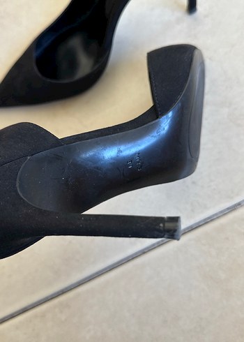 39 Beden siyah Renk Siyah Süet Tokalı Stiletto Kadın Ayakkabı